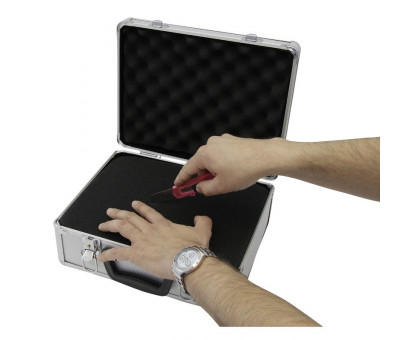 Omegon aluminium case, large