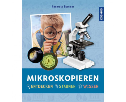 Omegon Microscope Mikroskopier-Set, MonoView 1200x,  Kamera, Mikroskopie Standardwerk, Präparationsausrüstung