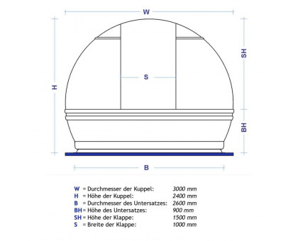 ScopeDome V3, 3m diameter observatory dome
