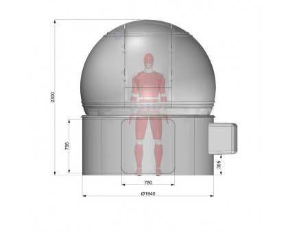 ScopeDome H80 observatory dome, 2m diameter