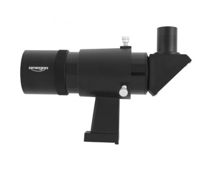 Omegon 9x50 angled finder scope with upright and non-reversed image, black