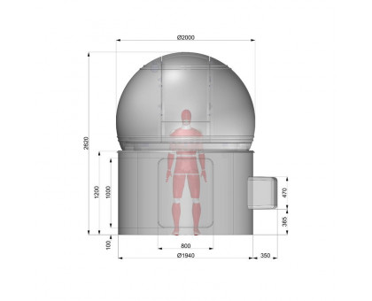 ScopeDome H120 observatory dome, 2m diameter