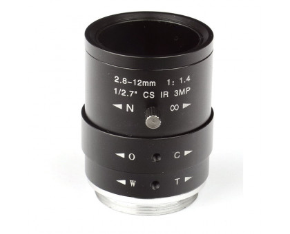 Omegon CS-Mount lense 2.8-12mm f/1.4