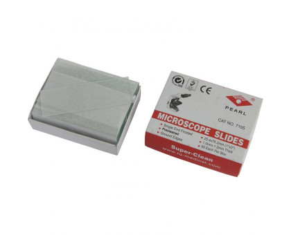 Omegon microscope slides, matt, pk of 50