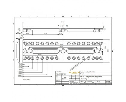 Omegon Long mounting rail (Losmandy-style)
