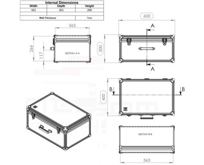 Omegon Transport case for Nexstar 6SE telescope