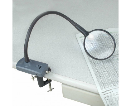 MagniFlex™ Hands Free Tabletop Mounted Clamp-On Magnifier