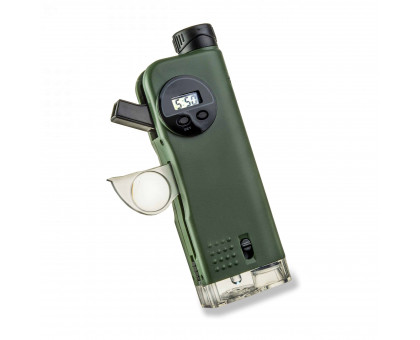 X-Scope™ Kids 7-Function Multi-Purpose Optical Pocket Tool with 30x Microscope, 8x Telescope, 9x Fold-Out Magnifier, Flashlight, Signal Whistle, Directional Compass and Digital Clock