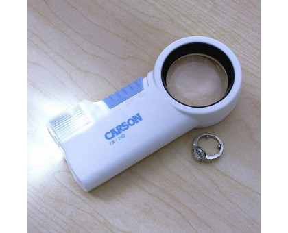 Серія PRO MagniFlash™ 7x з 1,5-дюймовим асферичним об'єктивом зі світлодіодним підсвічуванням, збільшувальним склом і ліхтариком