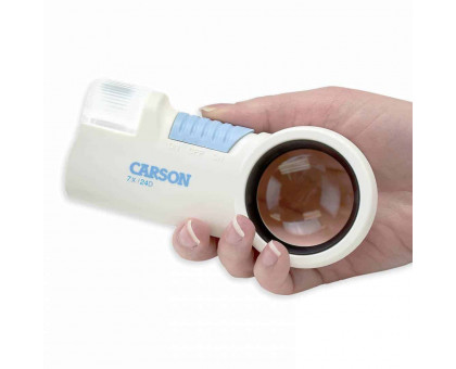 Серія PRO MagniFlash™ 7x з 1,5-дюймовим асферичним об'єктивом зі світлодіодним підсвічуванням, збільшувальним склом і ліхтариком