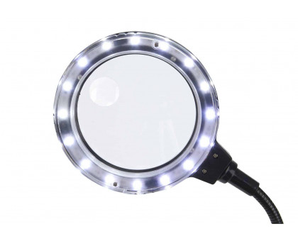 DeskBrite ™ Mini 3X Мощность 2,25 "Светодиодная Лупа со светодиодной подсветкой и настольная лампа