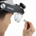 Лупа Pro серії MagniVisor ™ Deluxe зі світлодіодним підсвічуванням, що надівається на голову, з 4 різними об'єктивами (1,5 X ,2x, 2,5 X, 3X), 4 дюйма
