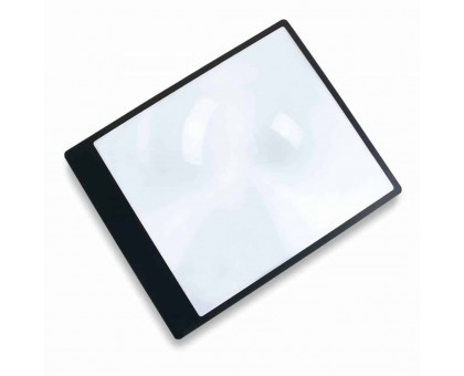 MagniSheet ™ 2x Потужність 8,25 х 10,75 дюйма гнучка Лупа Френеля для сторінок