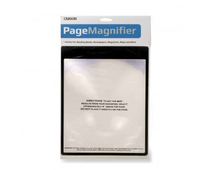 MagniSheet ™ 2x Потужність 8,25 х 10,75 дюйма гнучка Лупа Френеля для сторінок