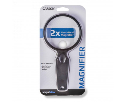 MagniView™ 2x Power 3.5″ Acrylic Lens Compact and Lightweight Hand-Held Magnifiers with Spot Lens