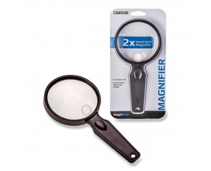 MagniView™ 2x Power 3.5″ Acrylic Lens Compact and Lightweight Hand-Held Magnifiers with Spot Lens