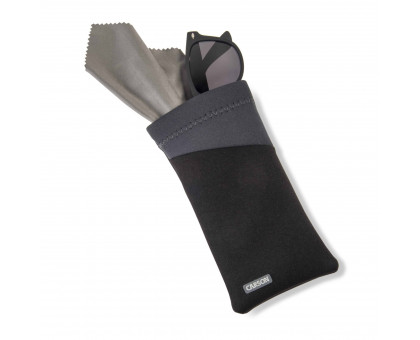 Eyeglass Pouch with Built-in Microfiber Cloth