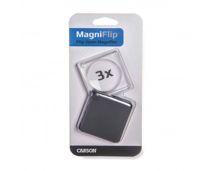 MagniFlip™ 3-кратна кишенькова лупа з відкидною кришкою з вбудованим чохлом