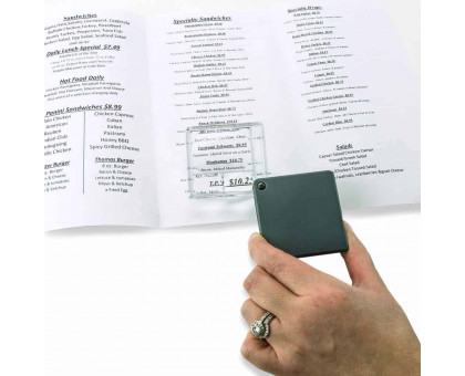 MagniFlip™ Plus 2,5 X / 5X / 7X відкидна лупа з вбудованим захисним чохлом