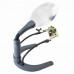 HelpingHands™ 2x Power 4.3″ LED Magnifier Stand and Hands-Free Magnifier Station with Fully Adjustable Clamps