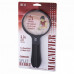SplitHandle™ Hand-Held or Hands-Free 4″ Acrylic Lens 2X Magnifier with 3.5X Spots Lens and Neck Strap