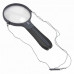 SplitHandle™ Hand-Held or Hands-Free 4″ Acrylic Lens 2X Magnifier with 3.5X Spots Lens and Neck Strap