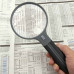 SplitHandle™ Hand-Held or Hands-Free 4″ Acrylic Lens 2X Magnifier with 3.5X Spots Lens and Neck Strap