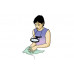 LumiCraft™ LED Lighted Hands-Free 2x Magnifier with 4x Spot Lens & Neck Cord