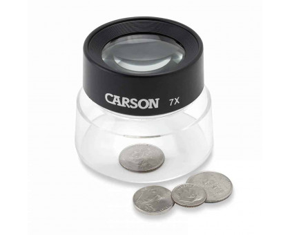LumiLoupe™ 7X Power 1.75″ Stand Magnifier With Dual Lens