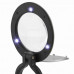 DeskBrite ™ Mini 3X Мощность 2,25 "Светодиодная Лупа со светодиодной подсветкой и настольная лампа