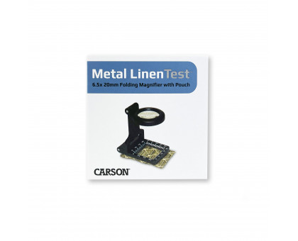 Металеві лупи LinenTest™ 6, 5x20 мм зі скляною лупою з м'яким чохлом