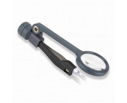 Освітлена лупа MagniGrip™ 4.5 x Power 1.1 " зі світлодіодним підсвічуванням з прецизійним пінцетом