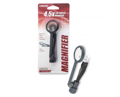 Освітлена лупа MagniGrip™ 4.5 x Power 1.1 " зі світлодіодним підсвічуванням з прецизійним пінцетом