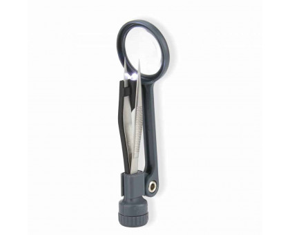 Освітлена лупа MagniGrip™ 4.5 x Power 1.1 " зі світлодіодним підсвічуванням з прецизійним пінцетом