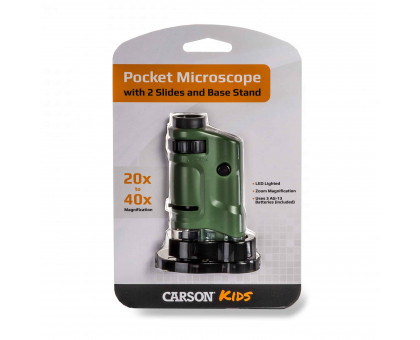 Карманный микроскоп MicroBrite™ 20x-40x со светодиодной подсветкой