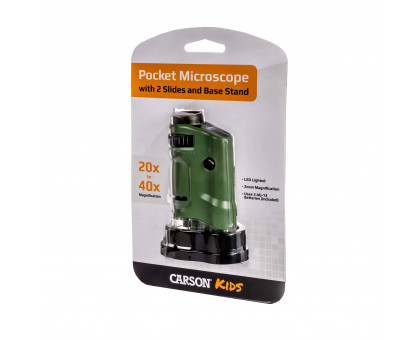 Карманный микроскоп MicroBrite™ 20x-40x со светодиодной подсветкой