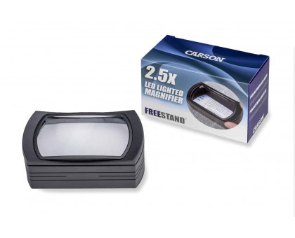 FreeStand ™ 2,5 x Светодиодная подсветка Громкой связи С Предварительно сфокусированной подставкой Лупа-лупа