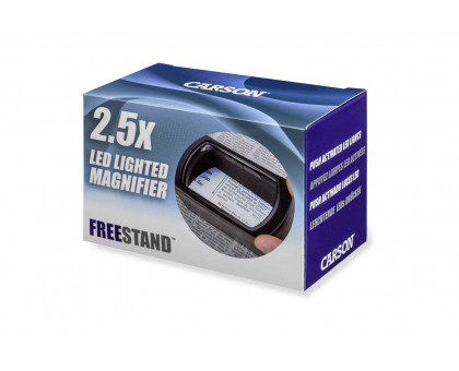 FreeStand ™ 2,5 x Светодиодная подсветка Громкой связи С Предварительно сфокусированной подставкой Лупа-лупа