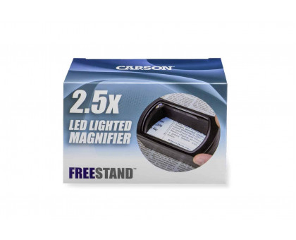 FreeStand ™ 2,5 x Светодиодная подсветка Громкой связи С Предварительно сфокусированной подставкой Лупа-лупа