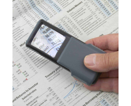 Мінібріт ™ 5x Потужність світлодіодне підсвічування висувна асферична Лупа з захисним рукавом