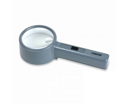 MagniTop™ 2x90mm LED Lighted Compact Table-Top Magnifier with 4x Spot Lens