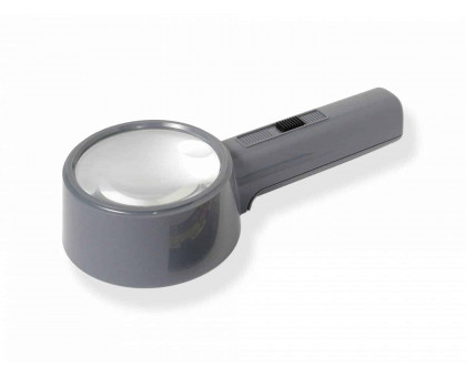 MagniTop™ 2x90mm LED Lighted Compact Table-Top Magnifier with 4x Spot Lens