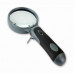 Remov-A-Lens™ 3-in-1 LED Lighted Hand-Held Magnifier Set with 3 Interchangeable Magnifying Glass Lenses with 2X, 2X, and 3.5X Power