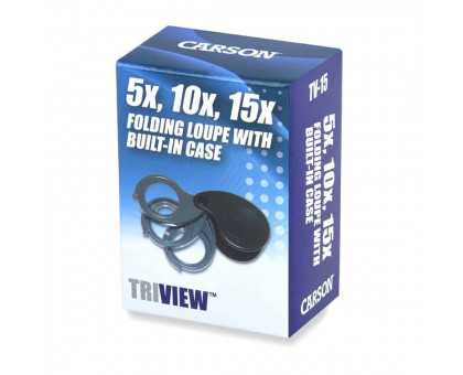 Складні лупи TriView™ 5x/10x/15x з вбудованим футляром
