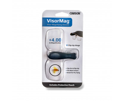 VisorMag ™ 2x Потужність 4,00 діоптрій Кліпсова збільшувальна лінза для капелюхів