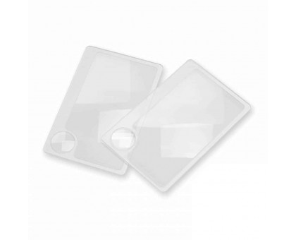 Лупа для гаманця ™ Twin Pack 2,5 x збільшувачі розміру кредитної картки з 6-кратним точковим об'єктивом